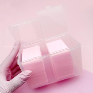 Caja con Pañitos sin Pelusa Rosa
