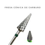 Fresa Cónica de Carburo - Cinta Verde