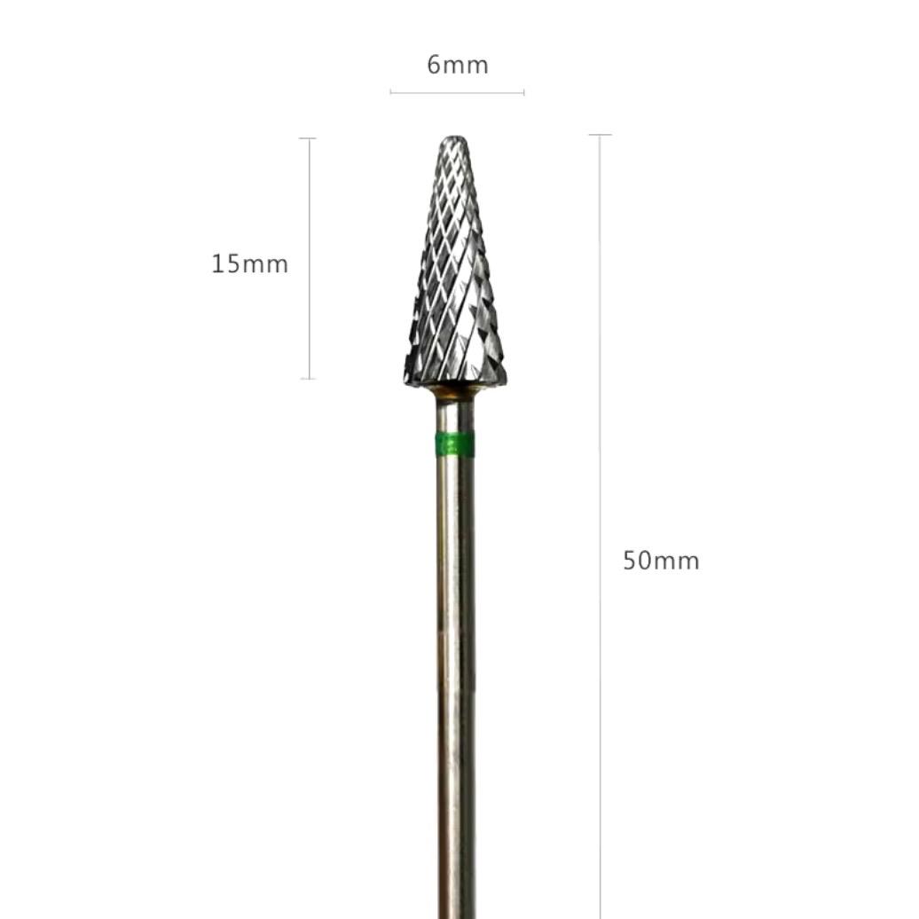 Fresa Cónica de Carburo - Cinta Verde - Imagen 2
